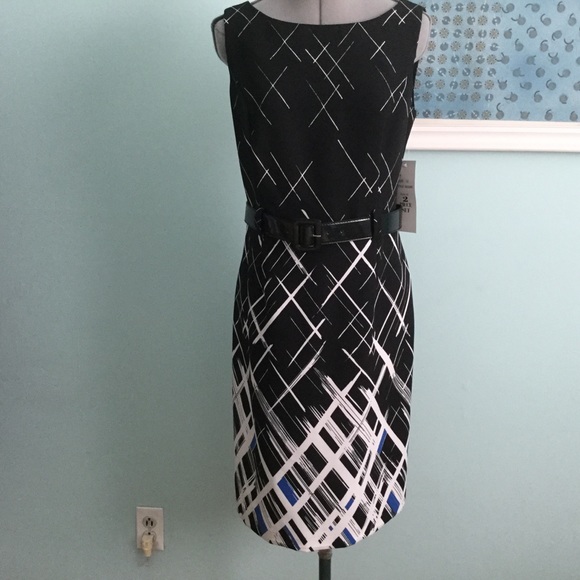 Studio 1 - 2 Piece Black and Blue Dress - Picture 3 of 7